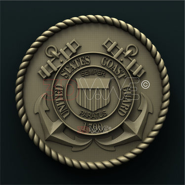 US COAST GUARD SEAL 3D STL 3DWave